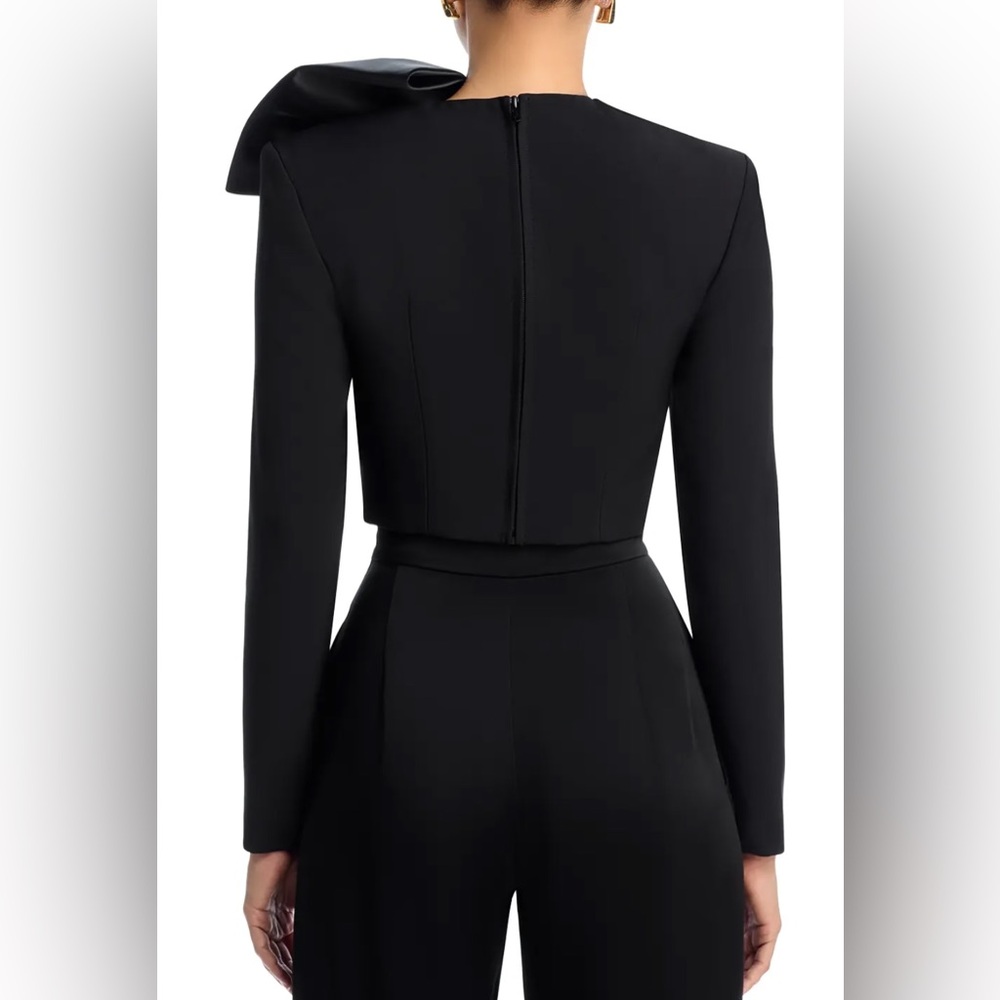 RONNY KOBO Arlet Bow Top - Black size S - Picture 3 of 8